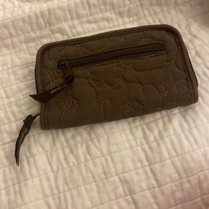 $10 off $50 ⭐️ thirty-one brown embroidered floral wallet